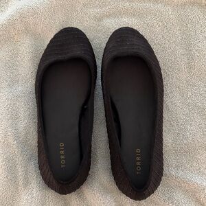 torrid Black Quilted Slip-On Ballet Flats